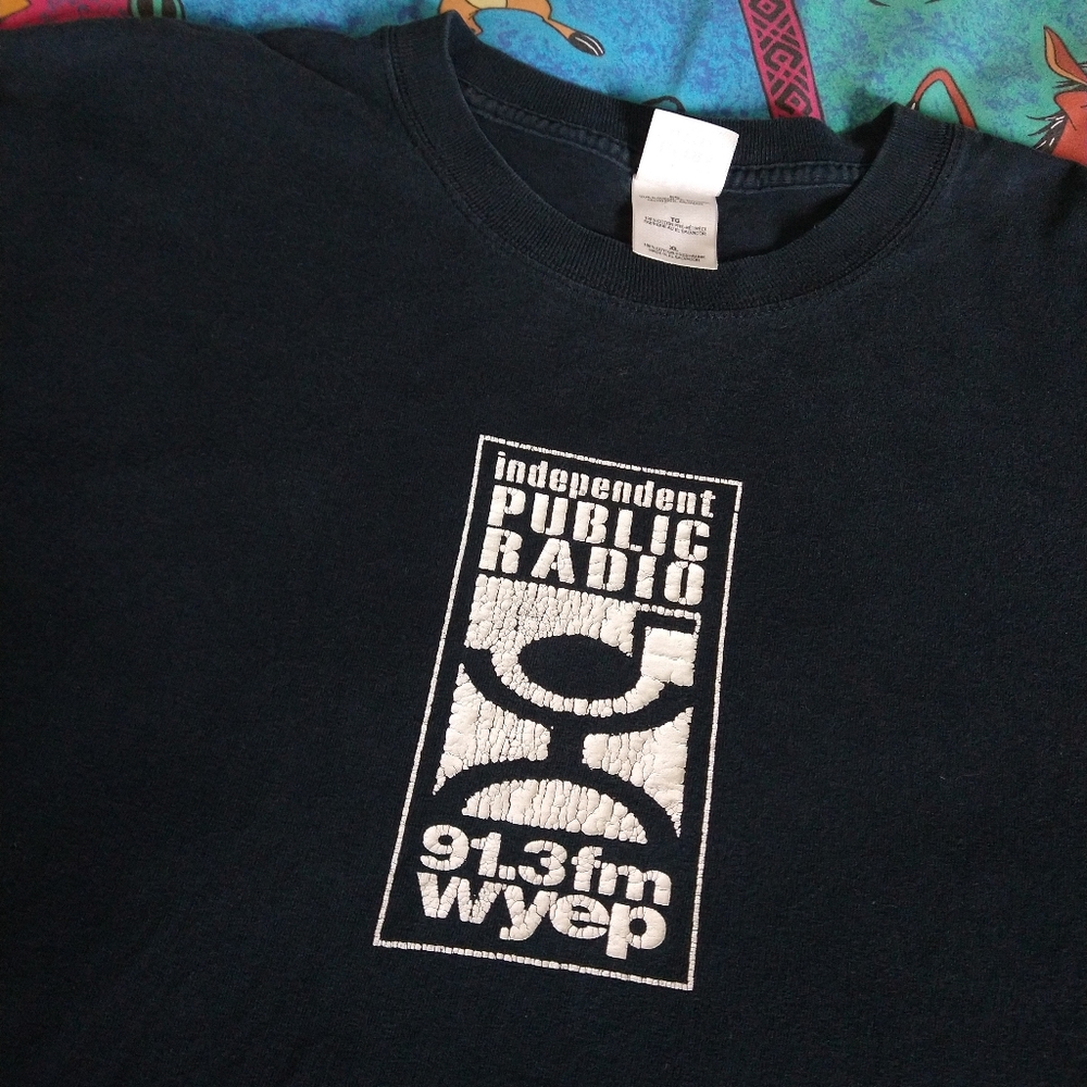 Vintage Independent Public Radio 91.3 FM WYEP Pittsburgh Radio Station Tee XL